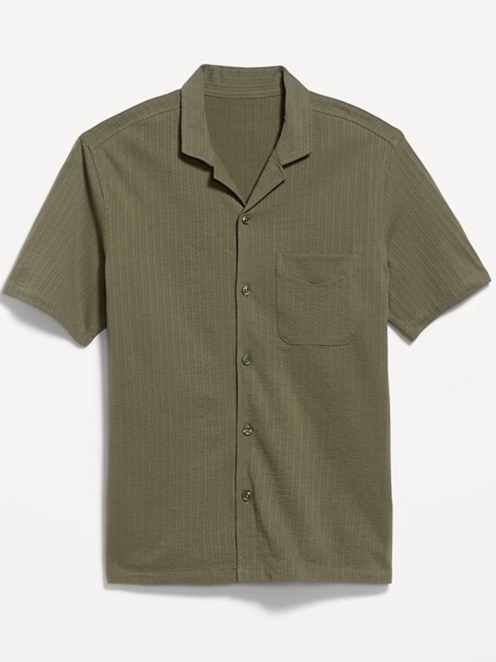 Old Navy Men’s Short Sleeve Seersucker Camp Shirt, NWT